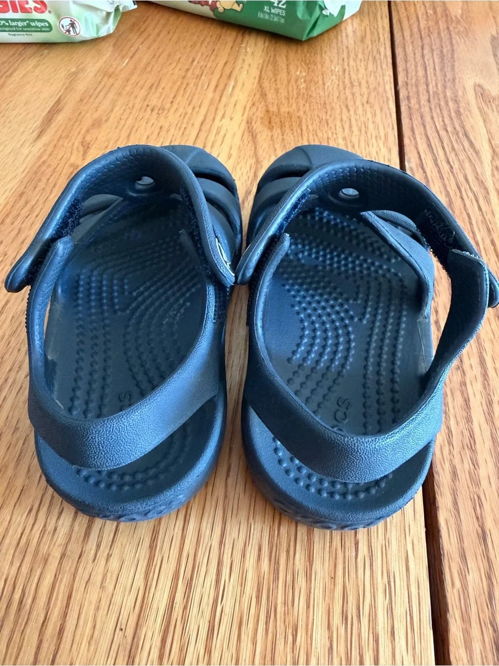 CROCS Kids' Navy Blue Closed-Toe Sandals